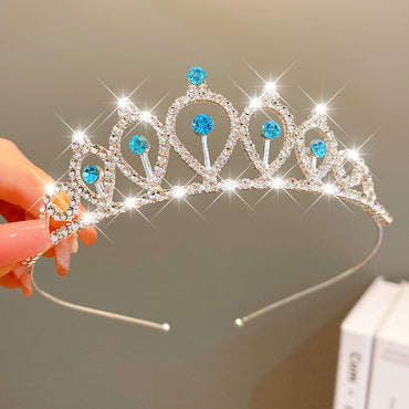 Sweet Fashion Jewelry Hair Accessories Multicolor Pearl Crown Banquet Birthday Fashion Princess Headband Girl Kawaii Crown Crown Headband Headgear Headgear Crystal Wedding Party Hair Accessories