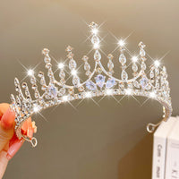 Sweet Fashion Jewelry Hair Accessories Multicolor Pearl Crown Banquet Birthday Fashion Princess Headband Girl Kawaii Crown Crown Headband Headgear Headgear Crystal  Wedding Party Hair Accessories