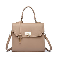 Women's Solid-Colored Casual Large-Capacity Handbag Crossbody Bag