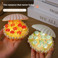 Diy Shell Rose Small Night Lamp Ambience Light